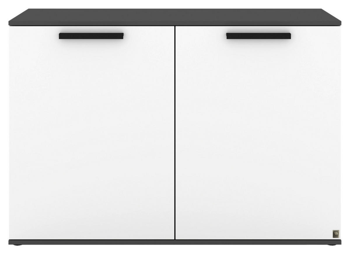 SIDEBOARD  120/82,5/46 cm  - Dunkelgrau/Anthrazit, Design, Holzwerkstoff/Kunststoff (120/82,5/46cm) - Musterring