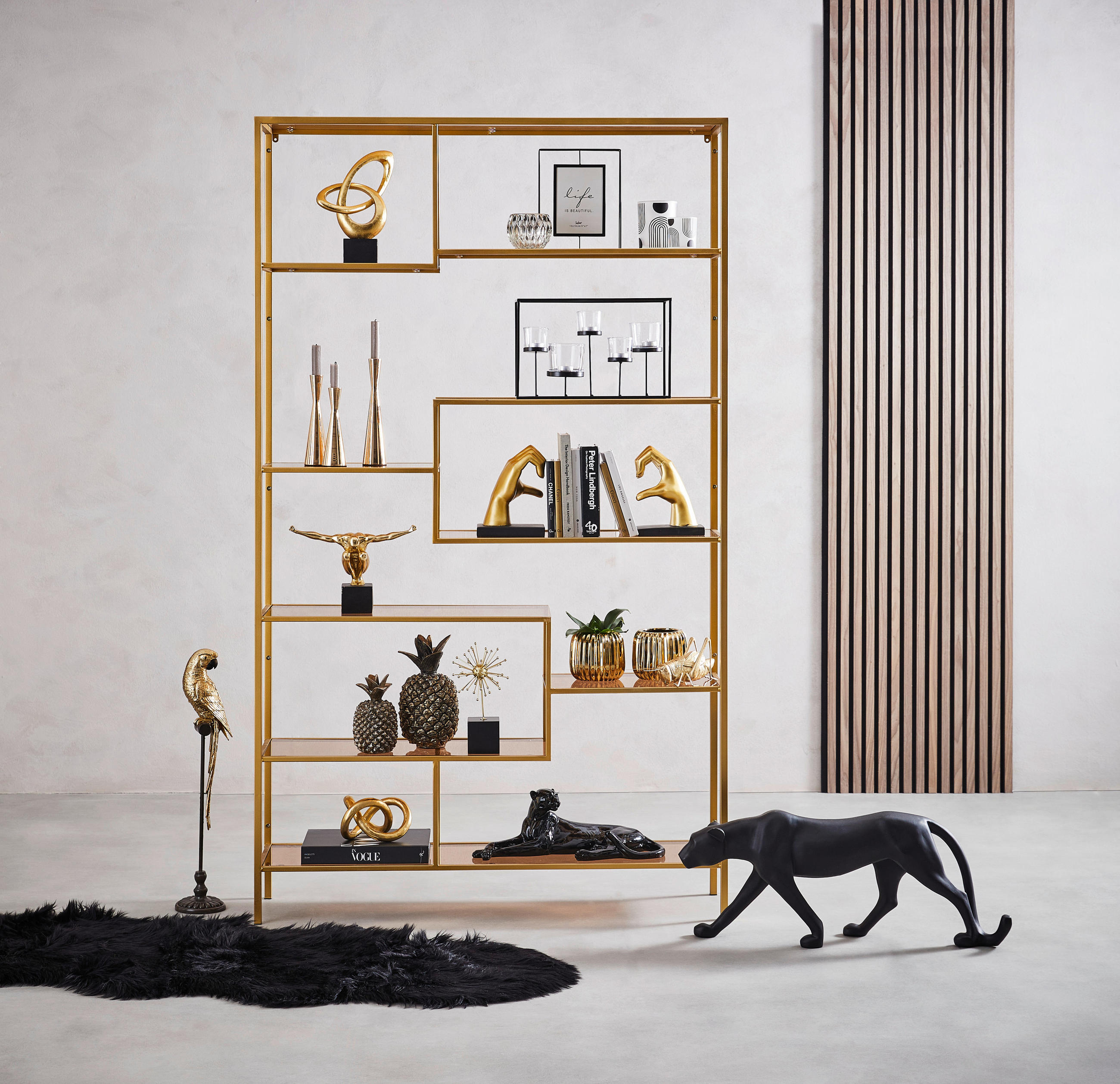SKULPTUR - Goldfarben, Basics, Kunststoff (18/10/18cm)