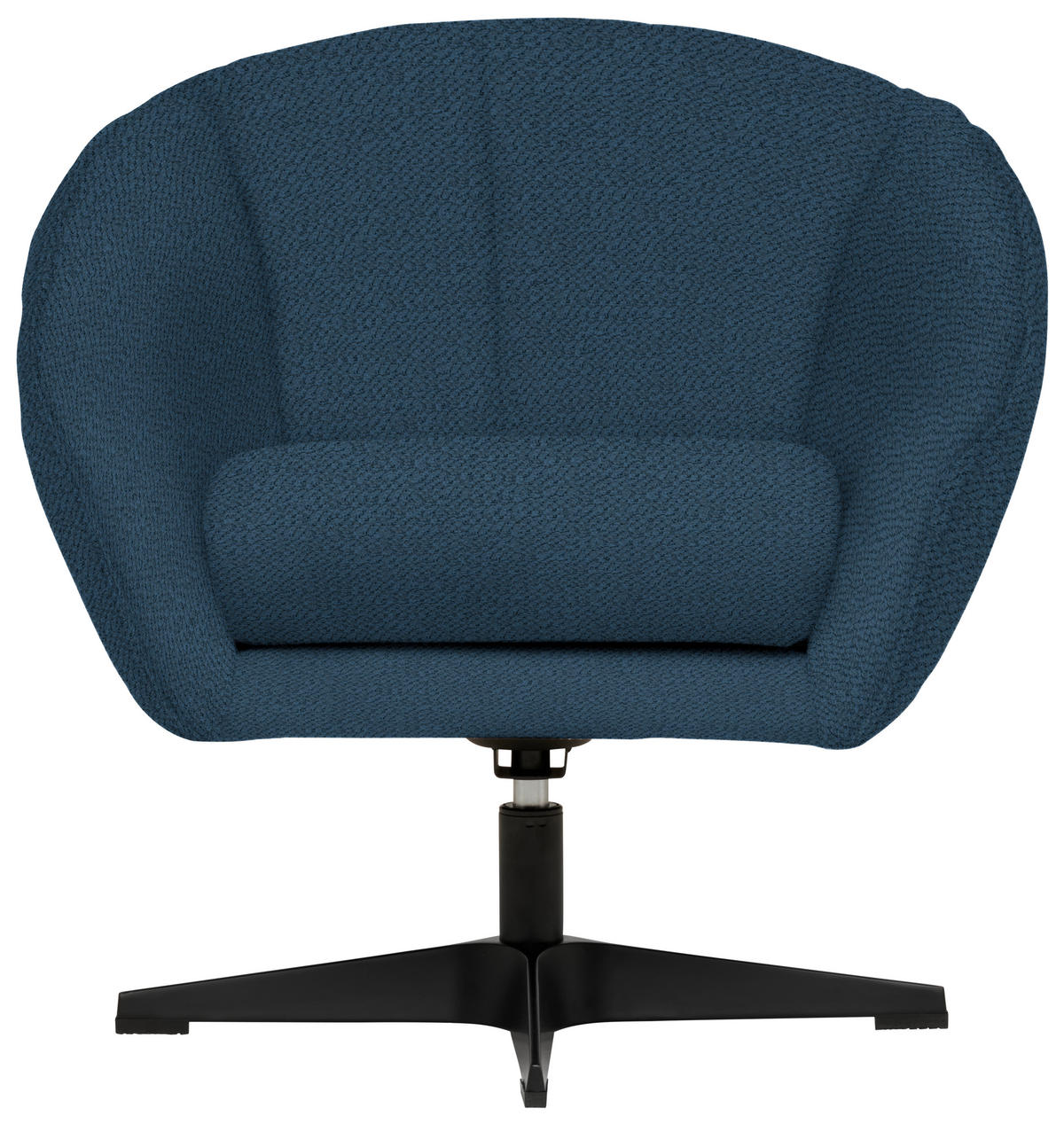 FOTELJ,  modra tekstil - modra/črna, Design, kovina/tekstil (80/78/80cm) - Hom`in