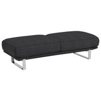 HOCKER in Textil Graphitfarben  - Graphitfarben, Design, Textil/Metall (160/44/60cm) - Dieter Knoll