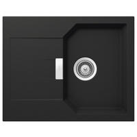 SPÜLE MAND100XSAGON  - Schwarz, Basics, Stein (64,0/30,5/51,0cm) - Schock