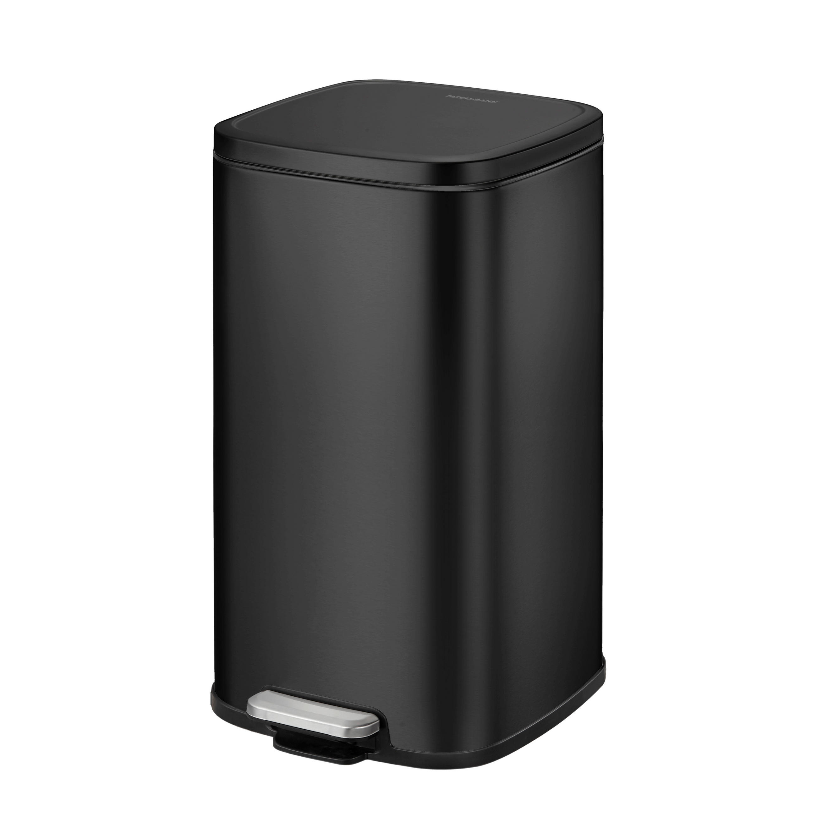 Fackelmann Abfalleimer London Schwarz 26.7x29x20.5 cm
