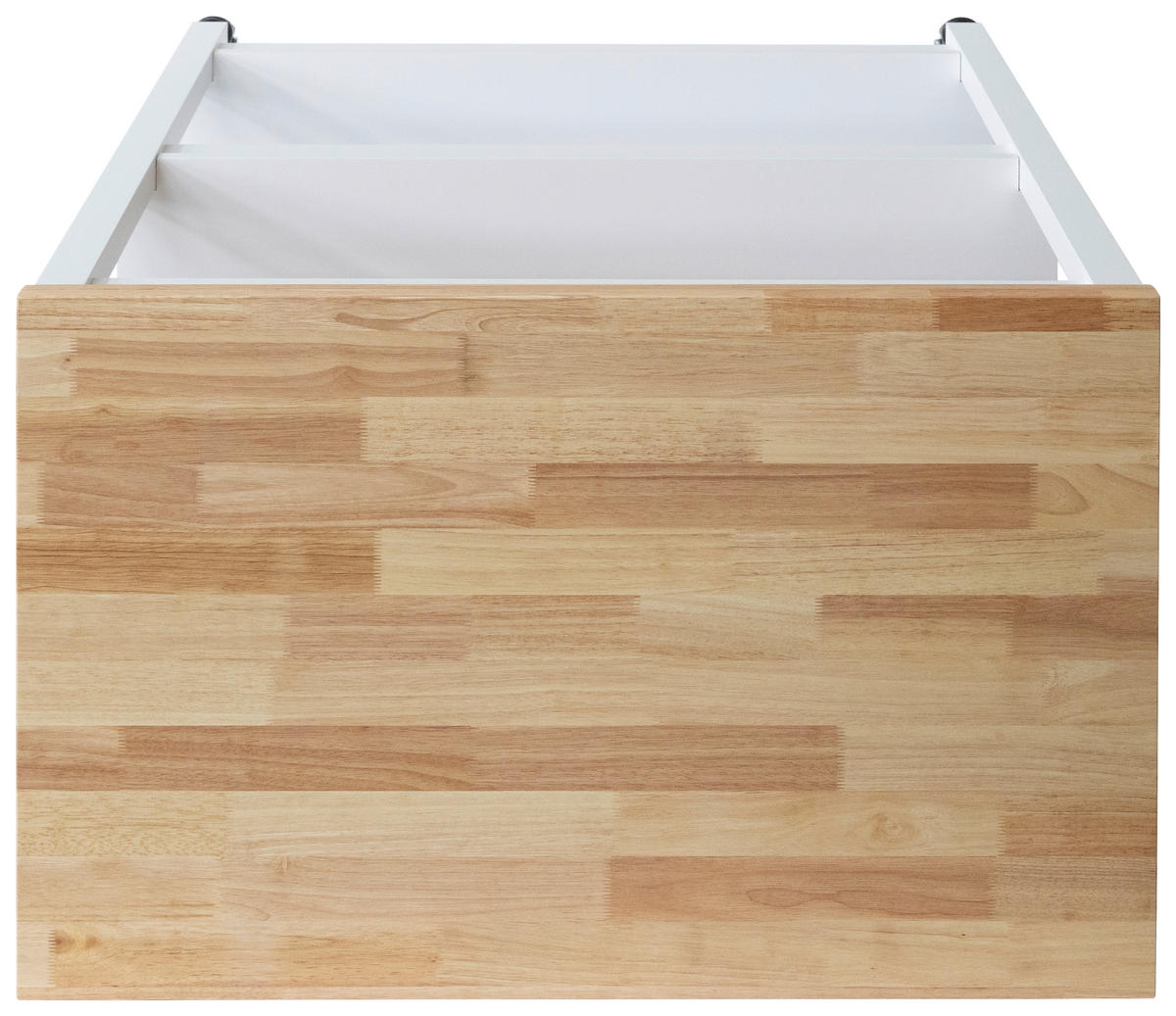 SERVIERWAGEN Kautschukholz vollmassiv Weiß  - Schwarz/Weiß, Basics, Holz/Holzwerkstoff (79/90/60cm) - MID.YOU