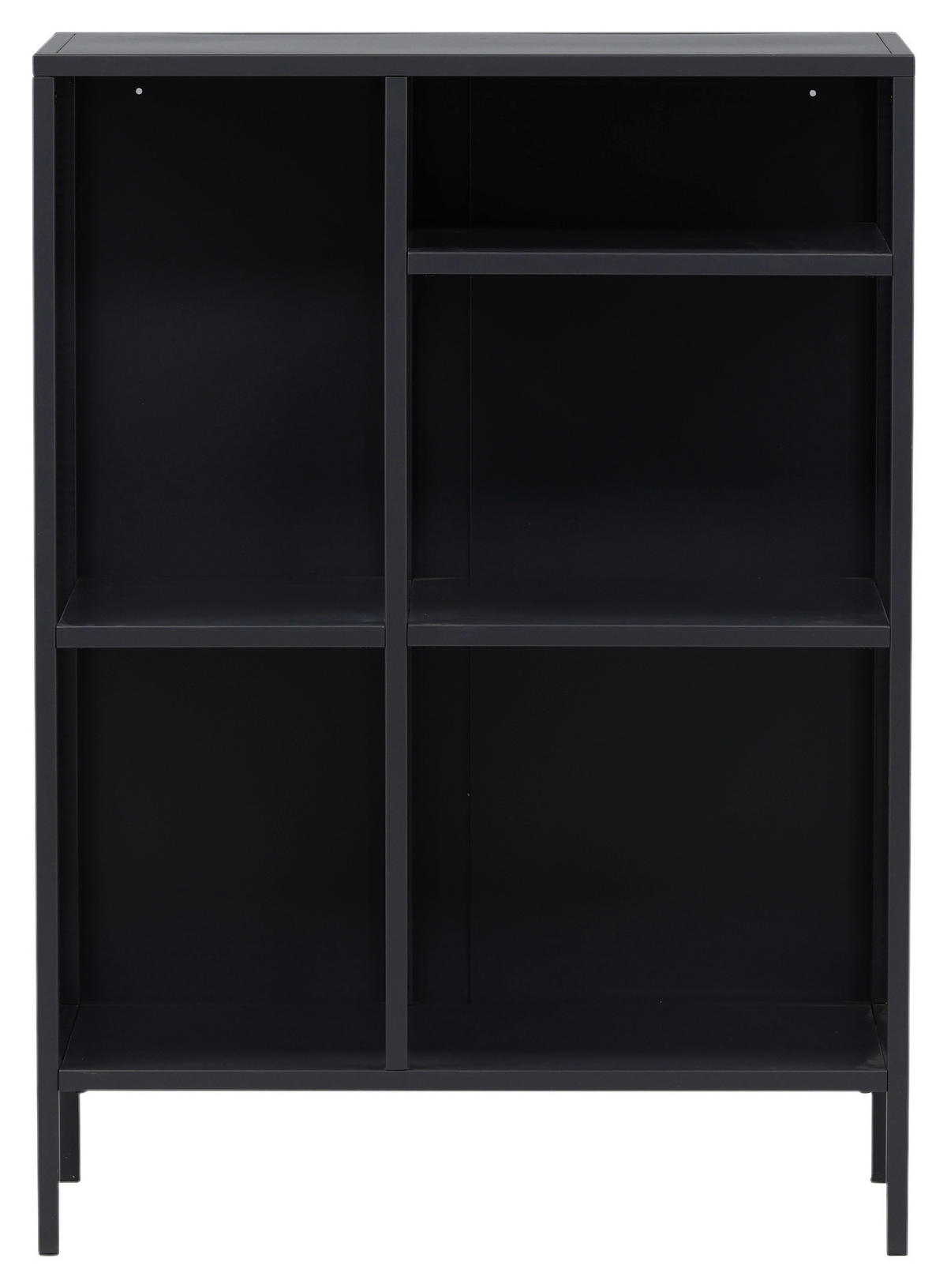 BÜCHERWAND Grau  - Dunkelgrau/Grau, Design, Metall (80/110/40cm) - Livetastic