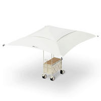 BOLLERWAGEN    - Beige, Basics, Textil/Metall (84/63/41cm) - Modante