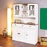 BUFFET Kiefer massiv Weiß - Weiß/Braun, LIFESTYLE, Holz (131/191/45cm) - Carryhome