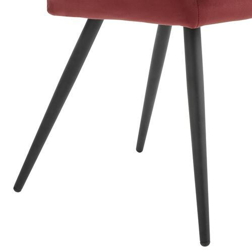 ARMLEHNSTUHL  in Eisen Samt  - Weinrot/Schwarz, Trend, Holz/Textil (54/86/60cm) - Livetastic