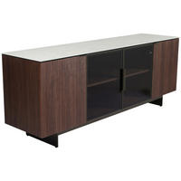 SIDEBOARD  200/77/50 cm  - Beige/Walnussfarben, Design, Glas/Keramik (200/77/50cm) - Dieter Knoll