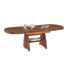 COUCHTISCH Kernnussbaum furniert Nussbaumfarben - Nussbaumfarben, KONVENTIONELL, Metall (125(165,5)/71/56-75cm) - Venda