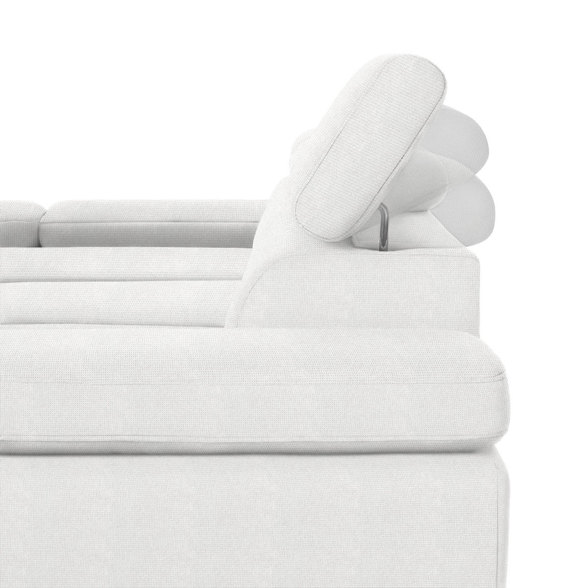 HÖRNSOFFA i vävt tyg cremefärgad  - svart/cremefärgad, Modern, metall/textil (93/90/277cm) - MID.YOU