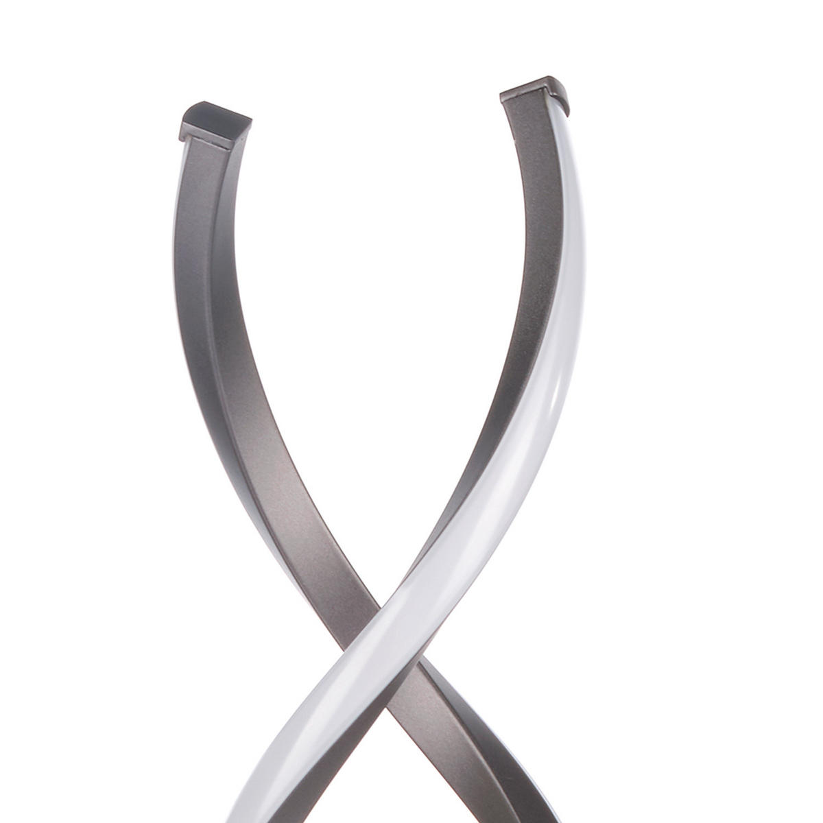 LED-TISCHLEUCHTE 5097 DNA 15/15/48.5 cm   - Titanfarben/Schwarz, Design, Kunststoff/Metall (15/15/48.5cm)