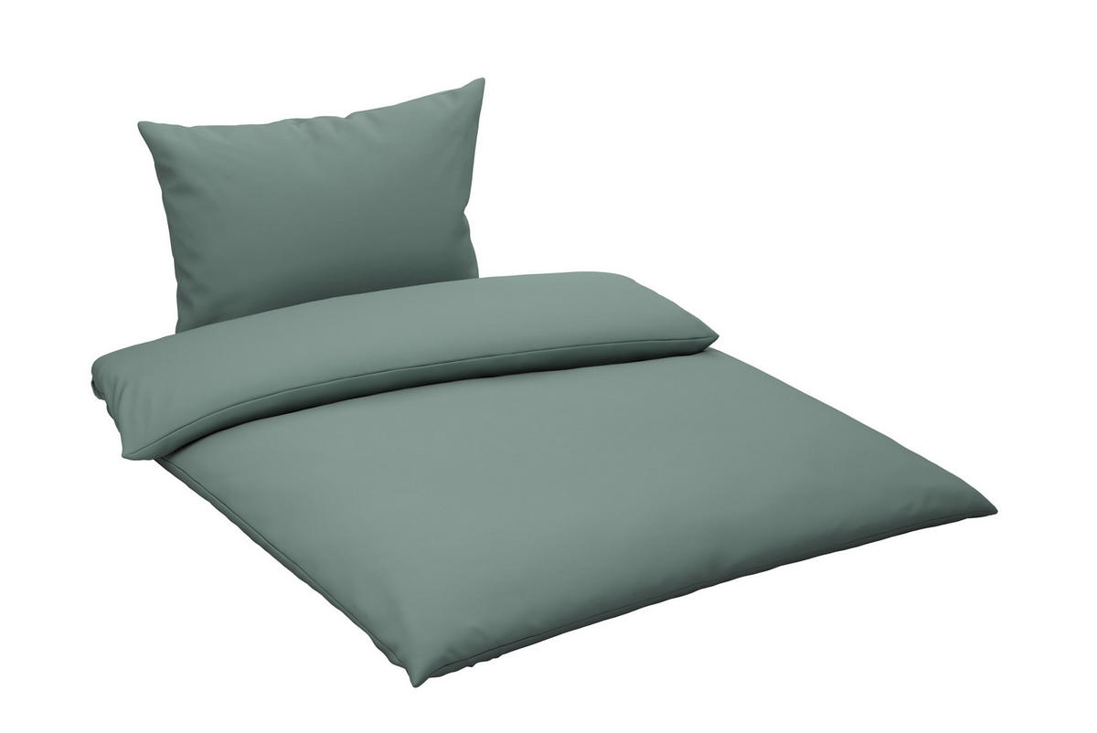 BETTWÄSCHE 2-teilig 140/200 cm  - Grün, KONVENTIONELL, Textil (140/200cm) - Esposa