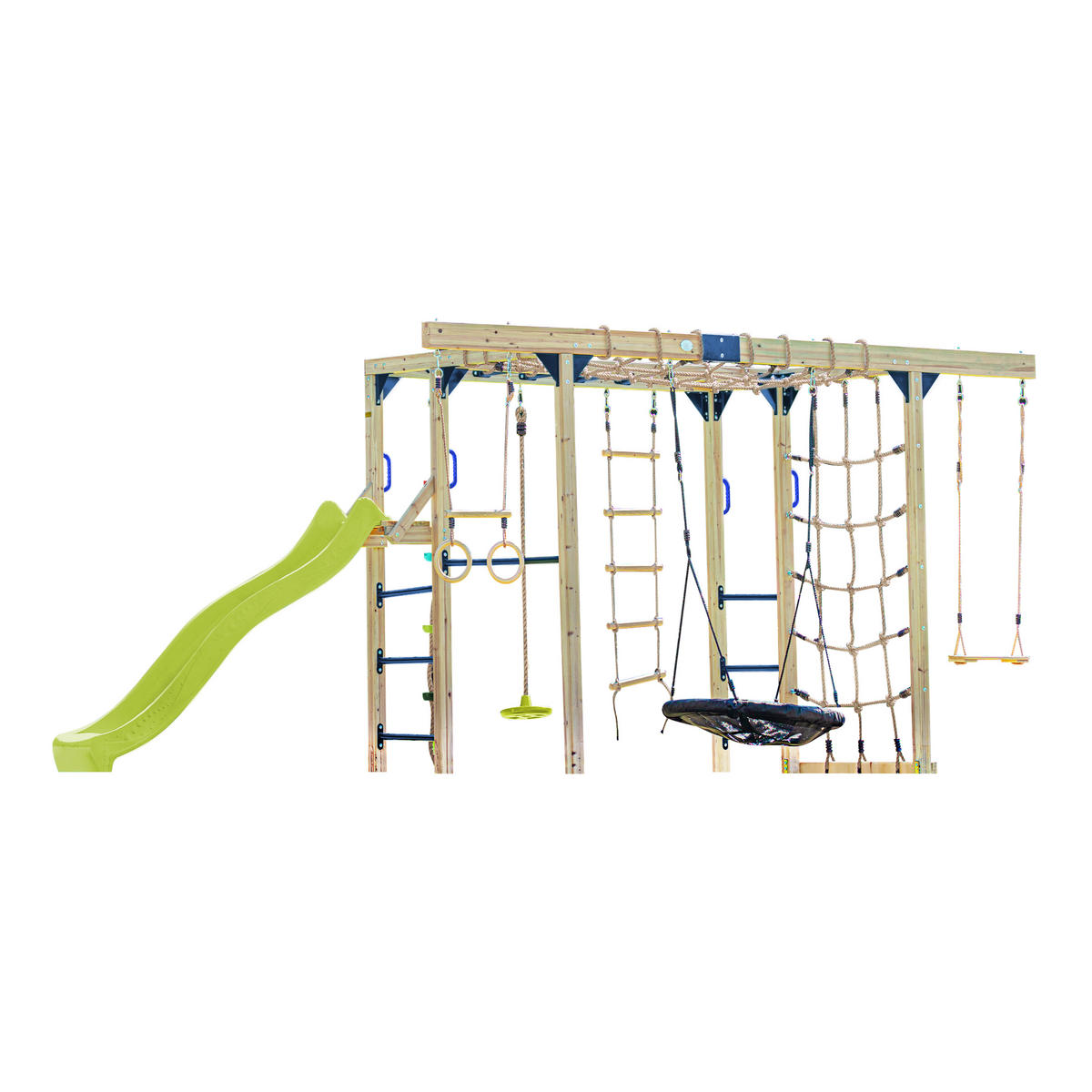 PROLÉZAČKA - limetková/modrá, Basics, dřevo/plast (522,5/196/205cm) - Ambia Garden
