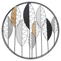 STENSKA DEKORACIJA   80 cm  - zlate barve/črna, Natur, kovina (80cm) - Ambia Home