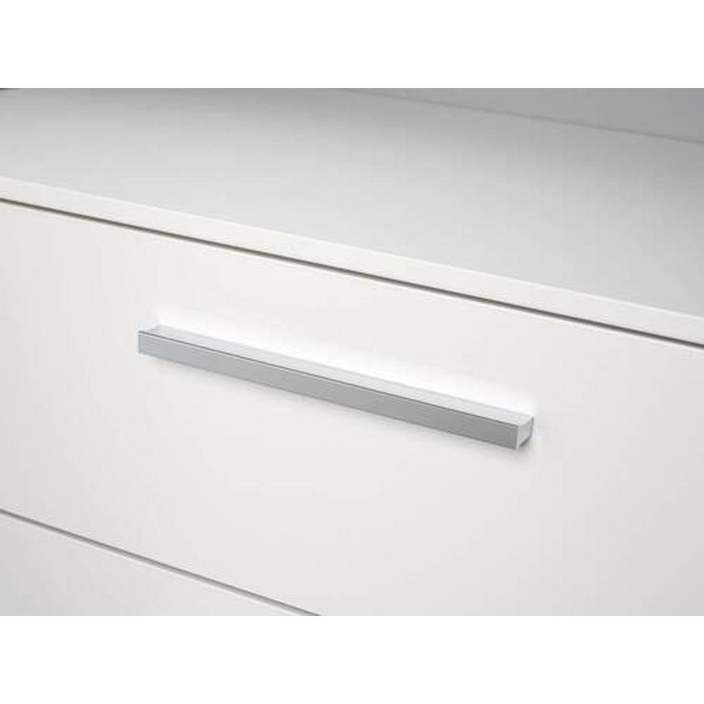 Thumbnail - Novel Sideboard, Weiß, Weiß Hochglanz, Metall, 2 Fächer, 4 Schubladen, 160x81x42 cm, Blauer Engel, Goldenes M, Made in G...