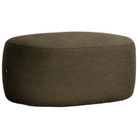 HOCKER in Textil Olivgrün  - Schwarz/Olivgrün, MODERN, Kunststoff/Textil (88/43/66cm) - Hom`in