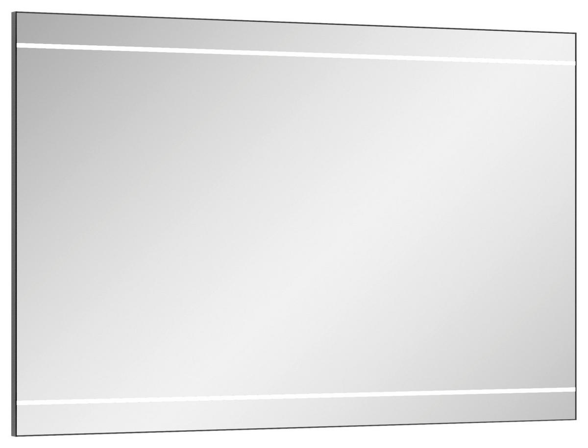 BADEZIMMERSPIEGEL 90/70/3,2 cm  - Schwarz, Design, Glas/Holzwerkstoff (90/70/3,2cm) - Sadena