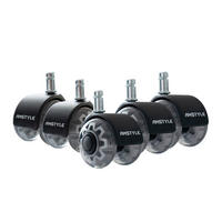 KOTAČIĆ ZA OKRETNU STOLICU    - srebrne boje, Design, plastika (5/8/5cm) - Livetastic