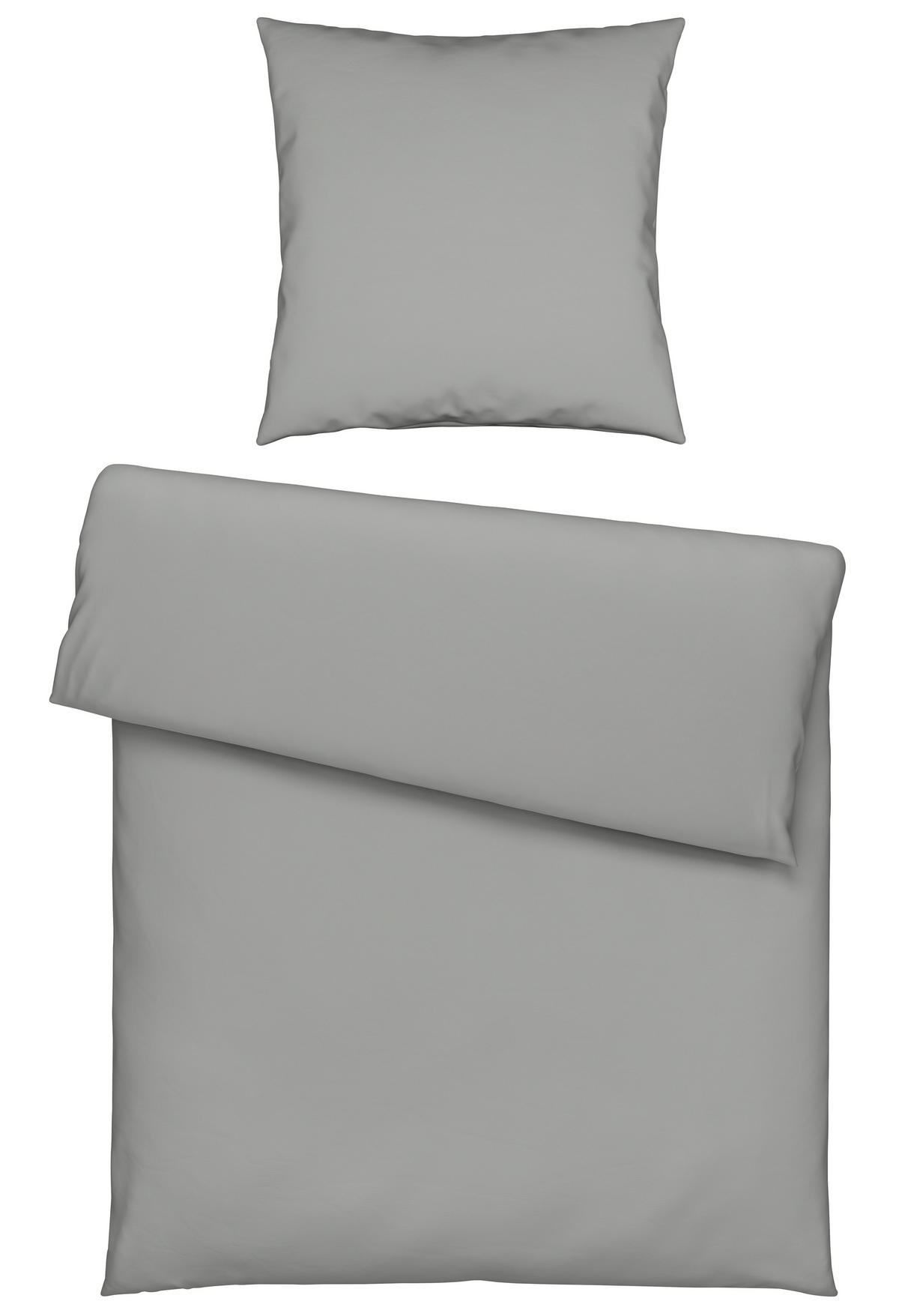 BETTWÄSCHE Musselin 135/200 cm  - Silberfarben, Basics, Textil (135/200cm) - Novel