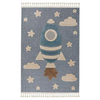 FLACHWEBETEPPICH 160/230 cm Blau rechteckig  - Blau, Basics, Textil (160/230cm) - Kayoom