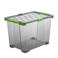 BOX S VEKOM, 65 l - antracitová, Konventionell, plast (59/39,5/41,2cm) - Rotho