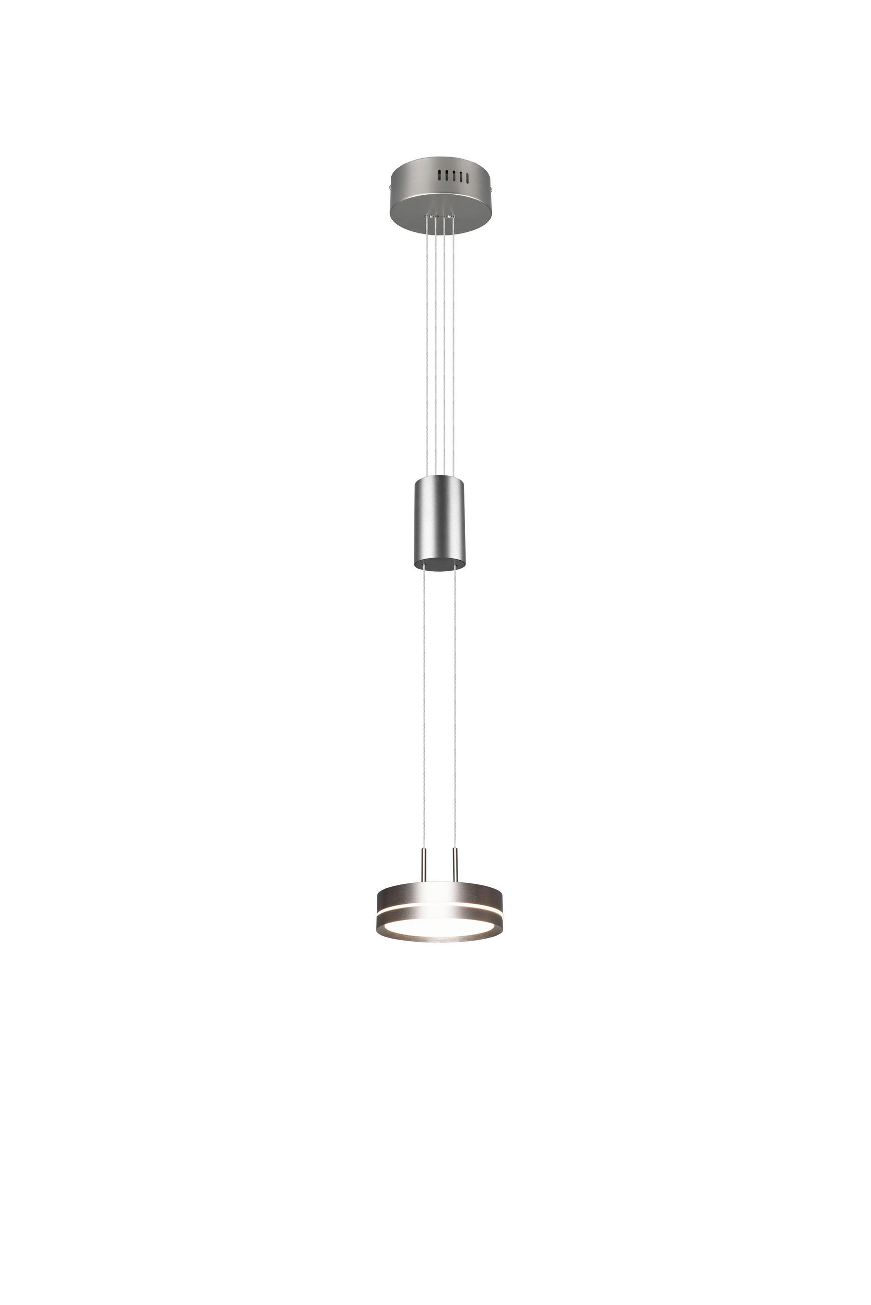 LED-HÄNGLAMPA 14/150 cm  - nickelfärgad, Basics, metall (14/150cm) - Trio Leuchten