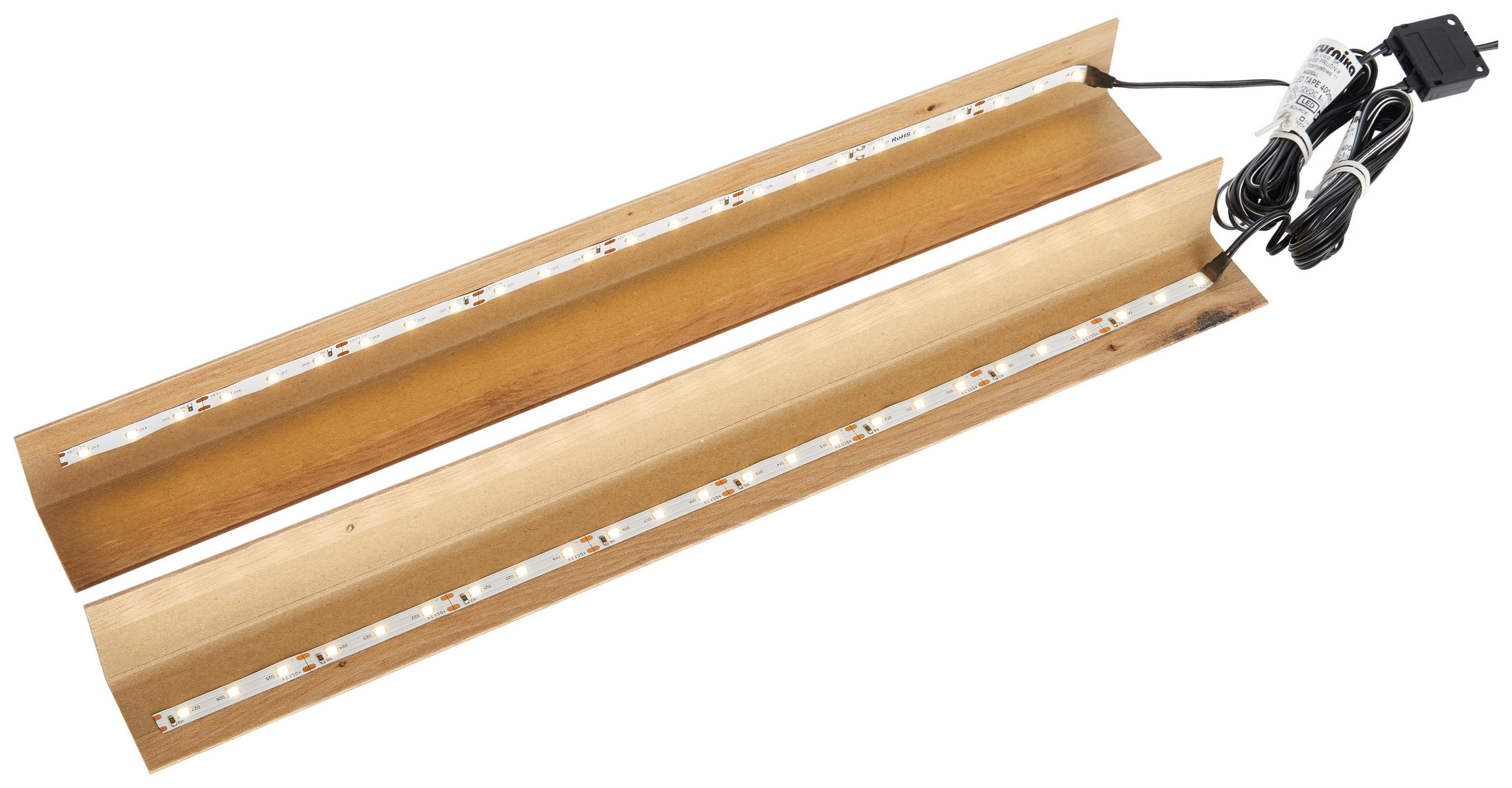 LED-STRIP 41,8 cm  - Schwarz/Weiß, KONVENTIONELL, Kunststoff (41,8cm) - Livetastic