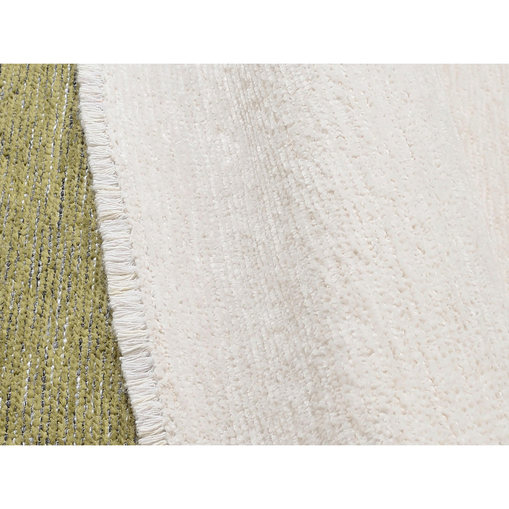 Thumbnail - Novel Flachwebeteppich, Creme, Grün, Textil, Uni, rechteckig, 120x170 cm, für Fußbodenheizung geeignet, Teppiche & Böden...