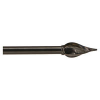 GARDINSTÅNGSET 120-210 cm  - svart, Basics, metall (120-210cm)