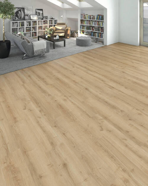 DESIGNBODEN Living by HARO Designboden PowerStar  per  m² - Hellbraun, Basics, Holzwerkstoff (19.3/128.2cm) - Living by HARO