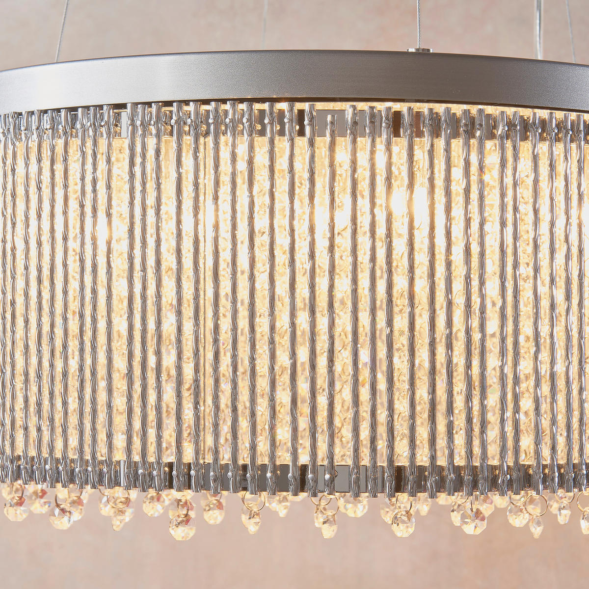 HÄNGELEUCHTE 51/150 cm  - Klar/Nickelfarben, KONVENTIONELL, Glas (51/150cm) - ENDON