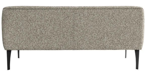 SITZBANK in Textil Braun, Beige  - Beige/Schwarz, KONVENTIONELL, Textil/Metall (197/85/72cm) - Moderano