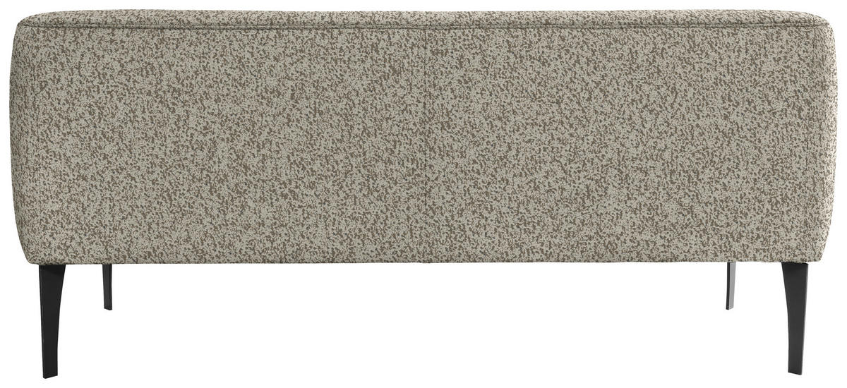 SITZBANK 197/85/72 cm Chenille Braun, Beige Metall  - Beige/Schwarz, KONVENTIONELL, Textil/Metall (197/85/72cm) - Moderano