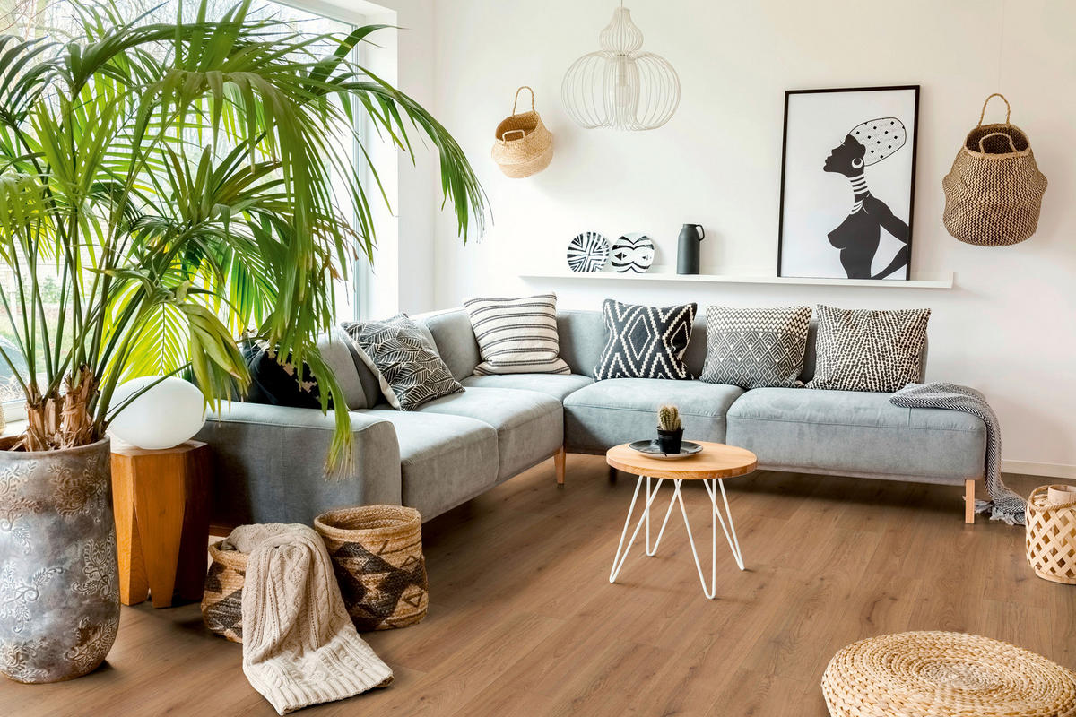 LAMINATBODEN Superior Standard plus  - Eichefarben, KONVENTIONELL, Holz (138.0/19.3/0.7cm)