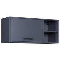 KÜCHENOBERSCHRANK 99/44/40 cm  in Anthrazit  - Anthrazit/Schwarz, MODERN, Holzwerkstoff/Metall (99/44/40cm) - home24