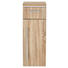SEITENSCHRANK 30/84/30 cm - Chromfarben/Eichefarben, Design, Glas/Holzwerkstoff (30/84/30cm) - Novel SEITENSCHRANK 30/84/30 cm - Chromfarben/Eichefarben, Design, Glas/Holzwerkstoff (30/84/30cm) - Novel