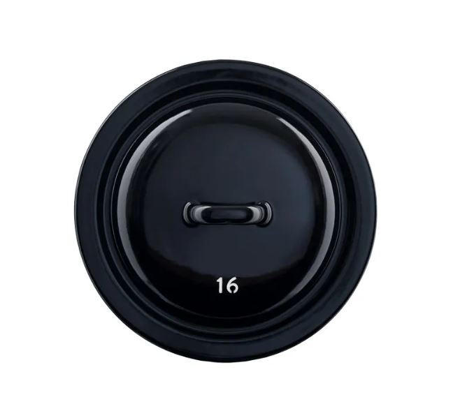 TOPFDECKEL 16 cm  - Schwarz, Basics, Metall (16cm) - Riess