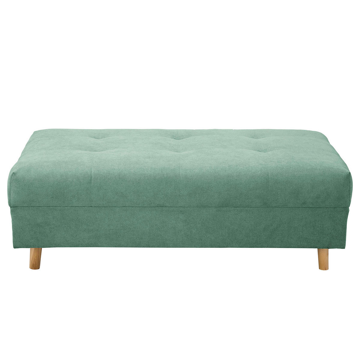 ECKSOFA inkl. Hocker Ariella in Mikrofaser Mintgrün  161/231 cm  - Naturfarben/Mintgrün, Design, Holz/Textil (161/231cm) - Livetastic