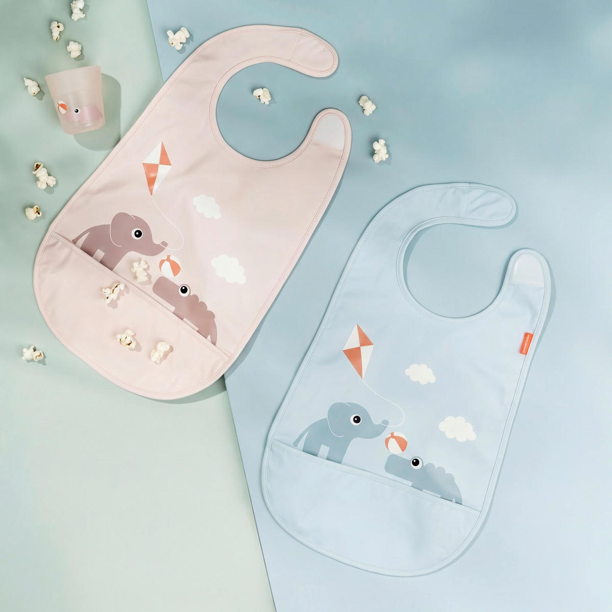 LÄTZCHEN  - Hellrosa, Basics, Textil (42/0,3/26,5cm)