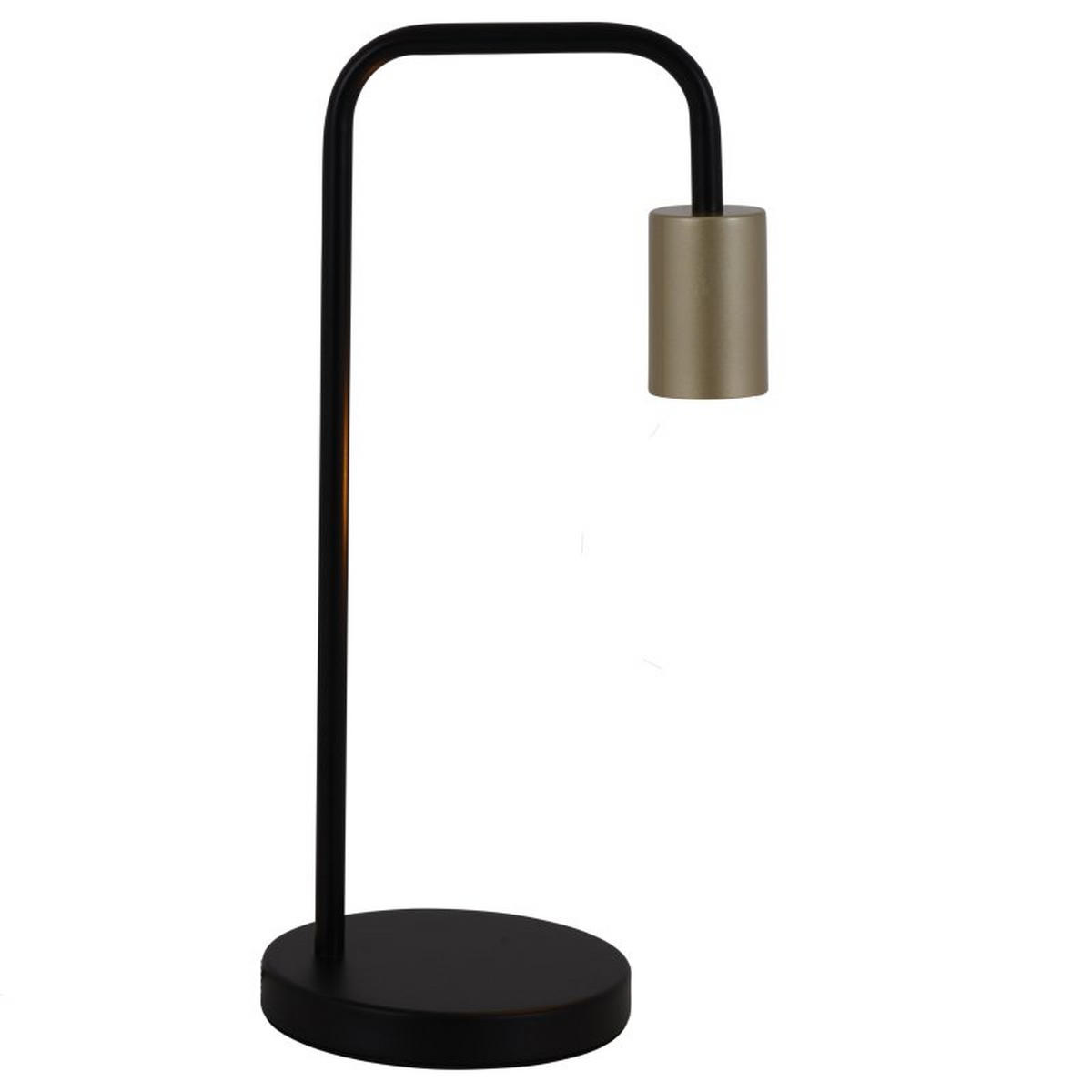 TISCHLEUCHTE 19/39 cm   - Goldfarben/Schwarz, Design, Kunststoff/Metall (19/39cm) - Näve