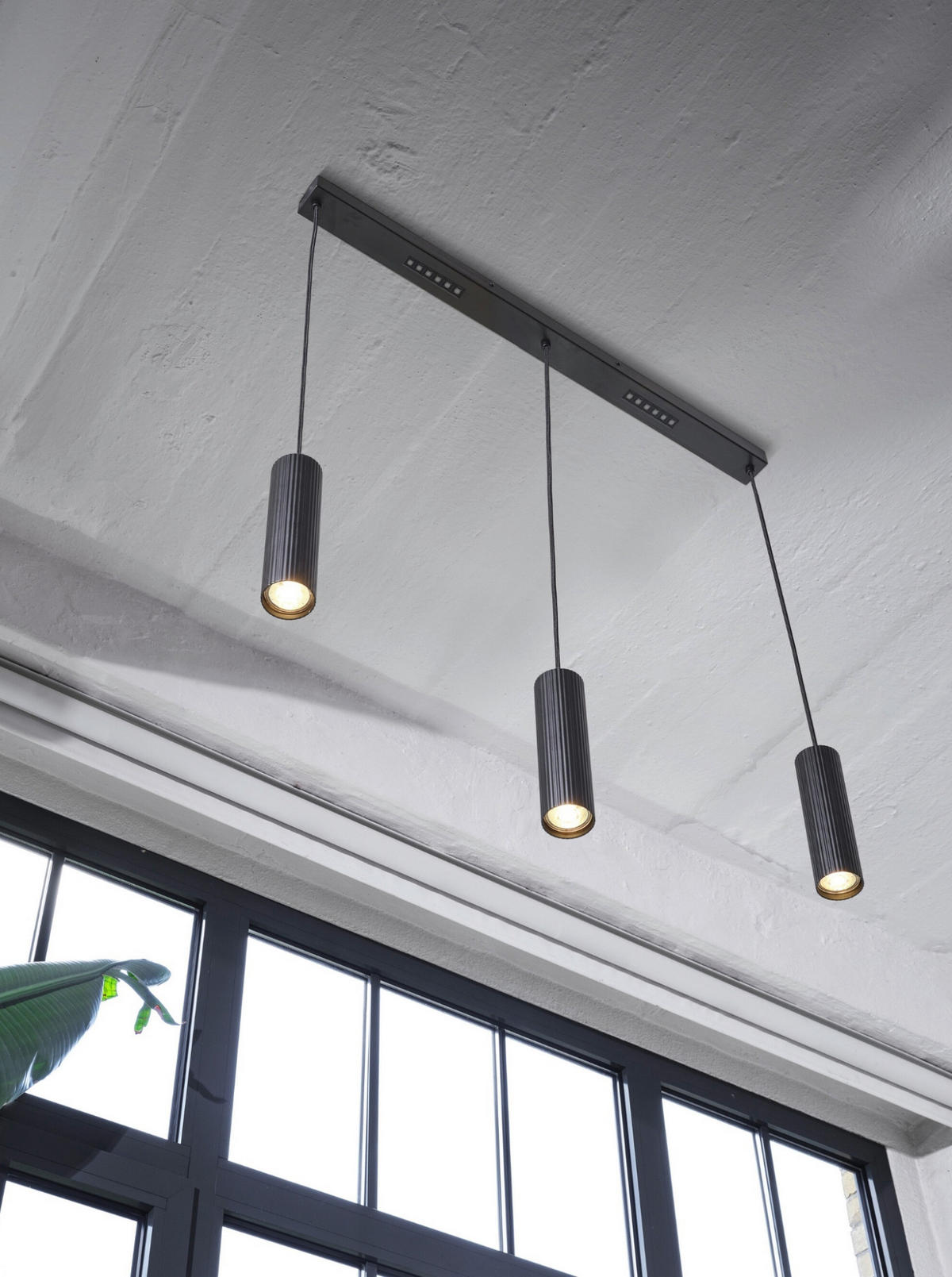 HÄNGELEUCHTE 82.5/5.6/124 cm   - Design, Metall (82.5/5.6/124cm) - Osram