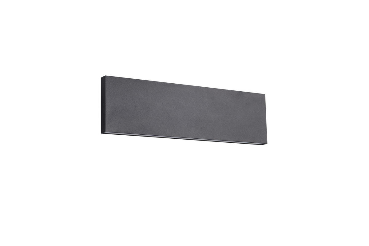 LED-WANDLEUCHTE 28/4,5/8 cm  - Schwarz, Design, Kunststoff/Metall (28/4,5/8cm) - Novel