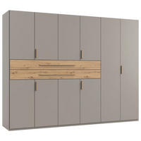 KLEIDERSCHRANK 270/208/65 cm,  in Sahara, Eiche Artisan, 10-türig  - Eiche Artisan/Sahara, Design, Holzwerkstoff (270/208/65cm) - Boxxx