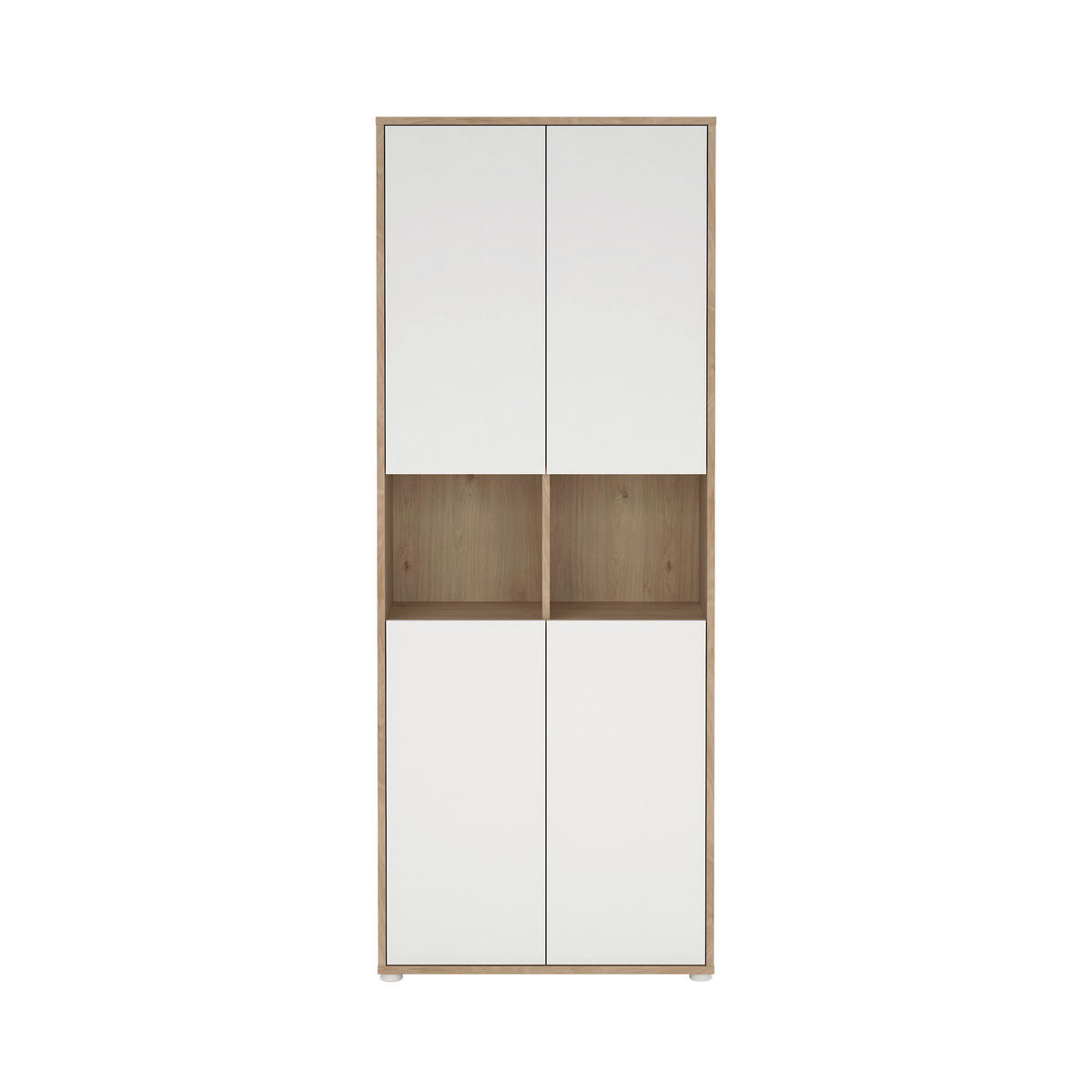 AKTENSCHRANK 79,6/207,7/34,3 cm  - Weiss/Eichefarben, Modern, Holzwerkstoff (79,6/207,7/34,3cm) - MID.YOU