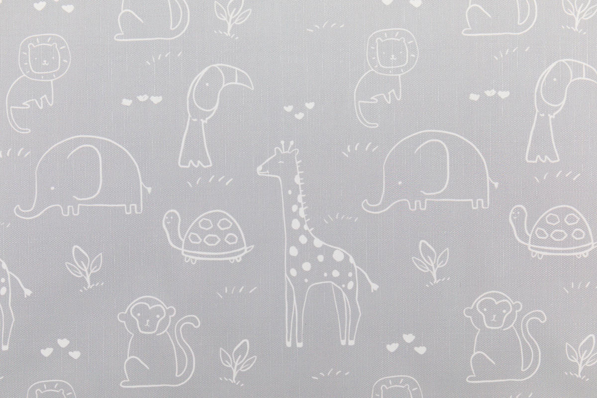 WICKELAUFLAGE - Weiß/Grau, Basics, Kunststoff (70/50/4cm) - Fillikid