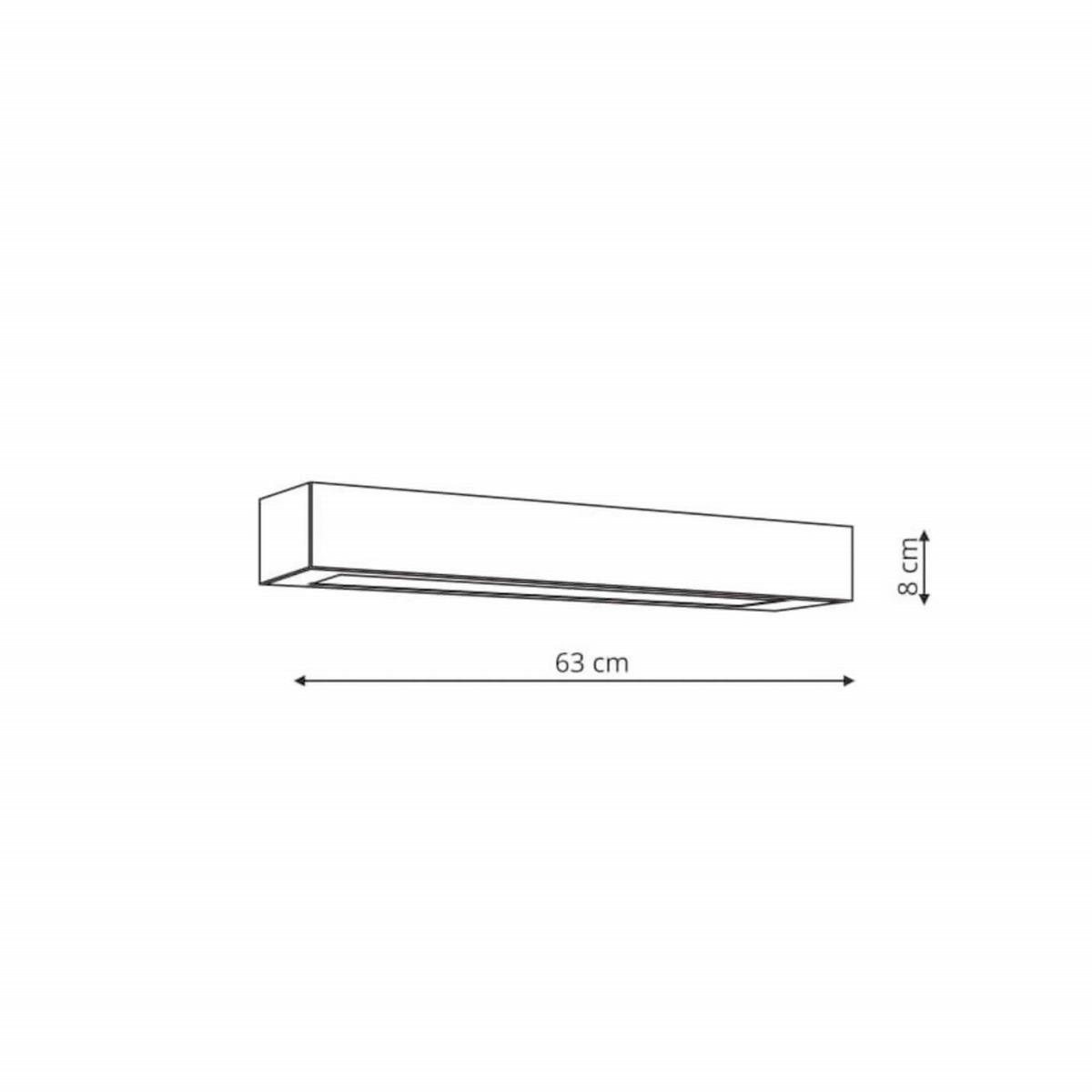 WANDLEUCHTE Ibros 8/63/5.5 cm  - Schwarz, Design, Metall (8/63/5.5cm)