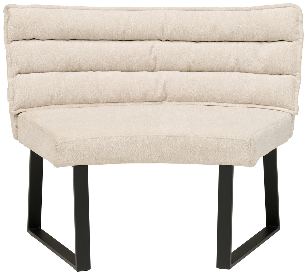 KLUPA  bež  metal, tekstil      - bež/crna, Moderno, metal/tekstil (108/82/60cm) - Livetastic