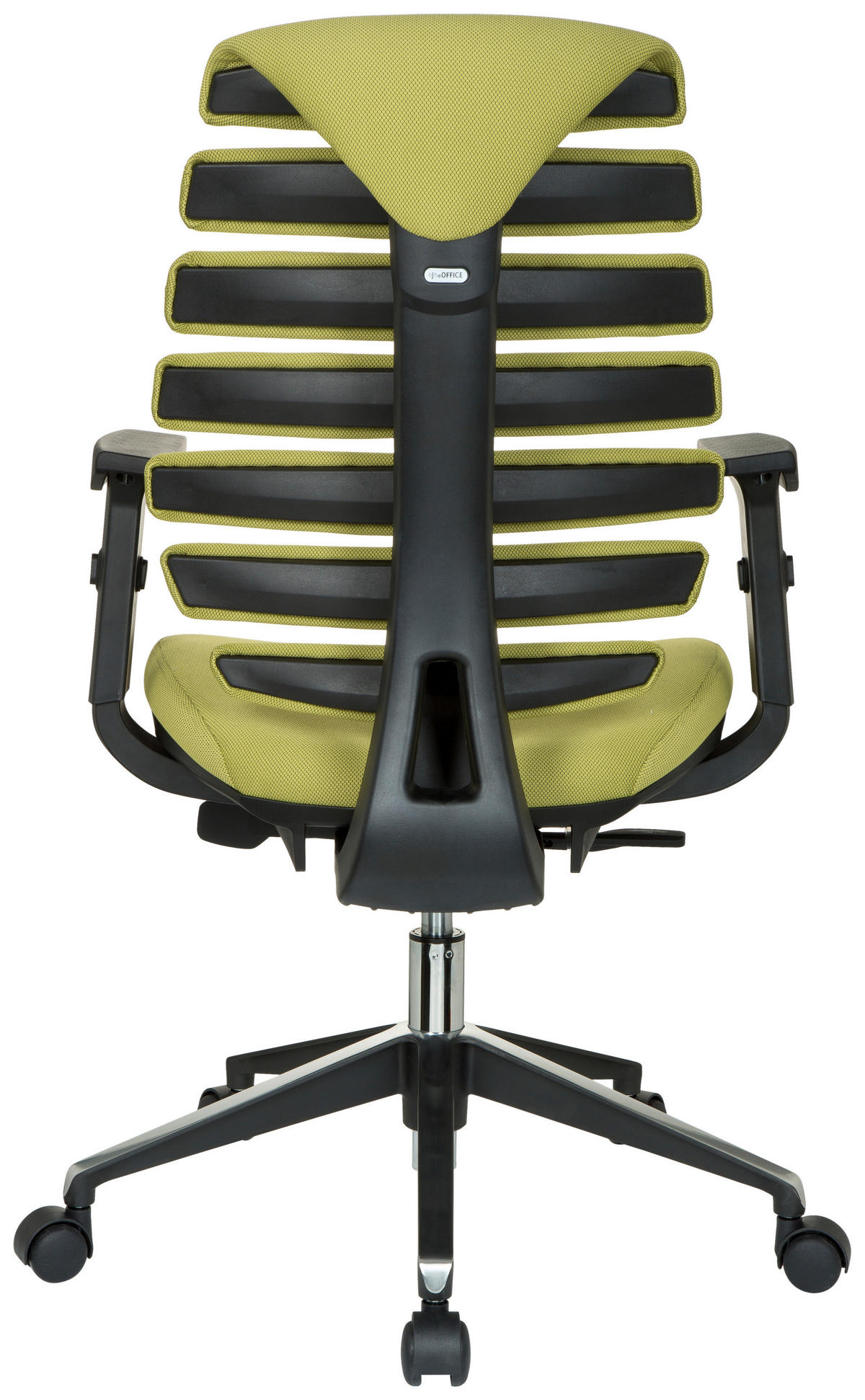 OTOČNÁ ŽIDLE, plochá tkanina, zelená, černá - černá/zelená, Moderní, kov/textil (65/115/50cm) - MID.YOU