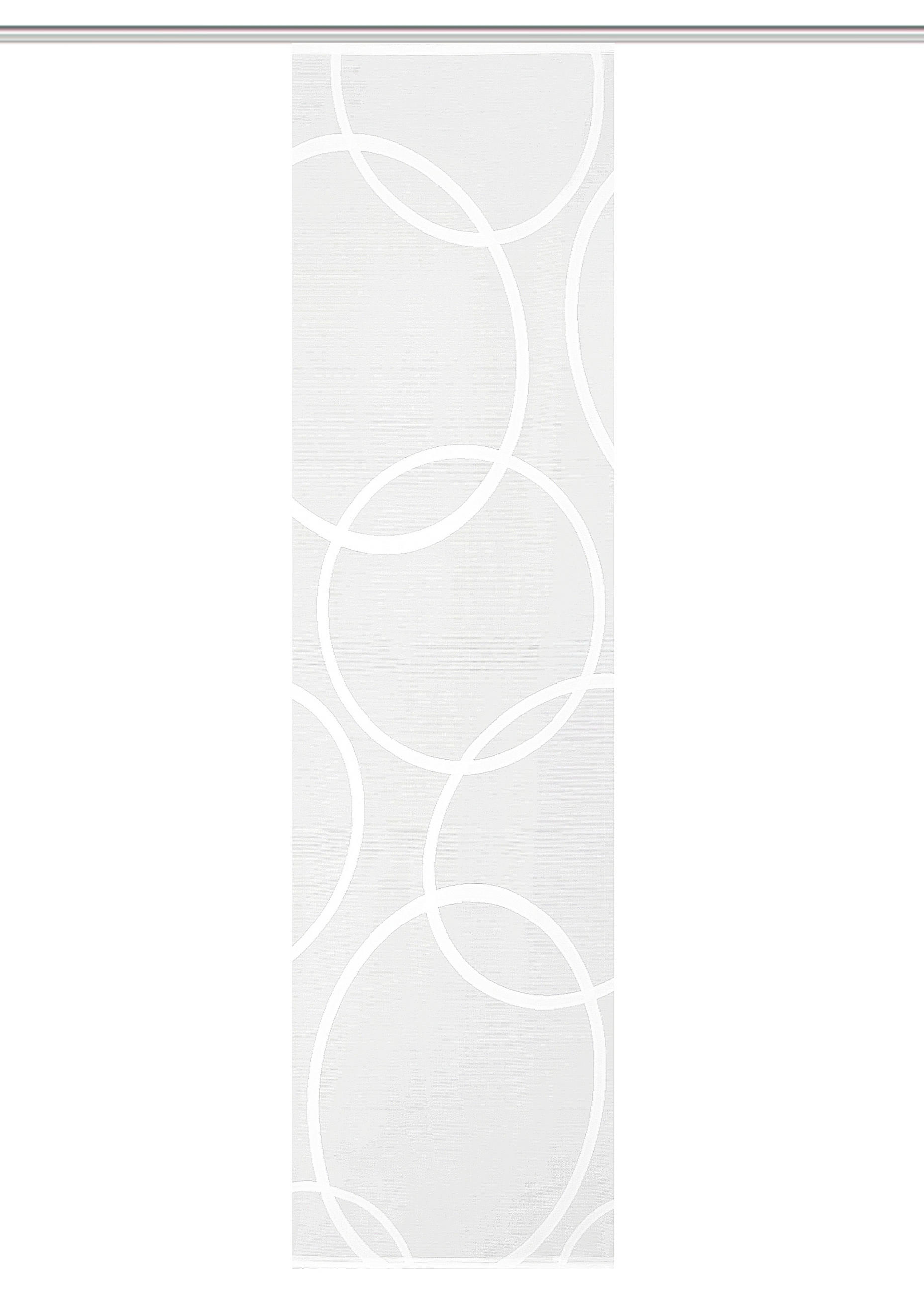 FLÄCHENVORHANG   halbtransparent   57/245 cm  - Weiß, Basics, Textil (57/245cm)