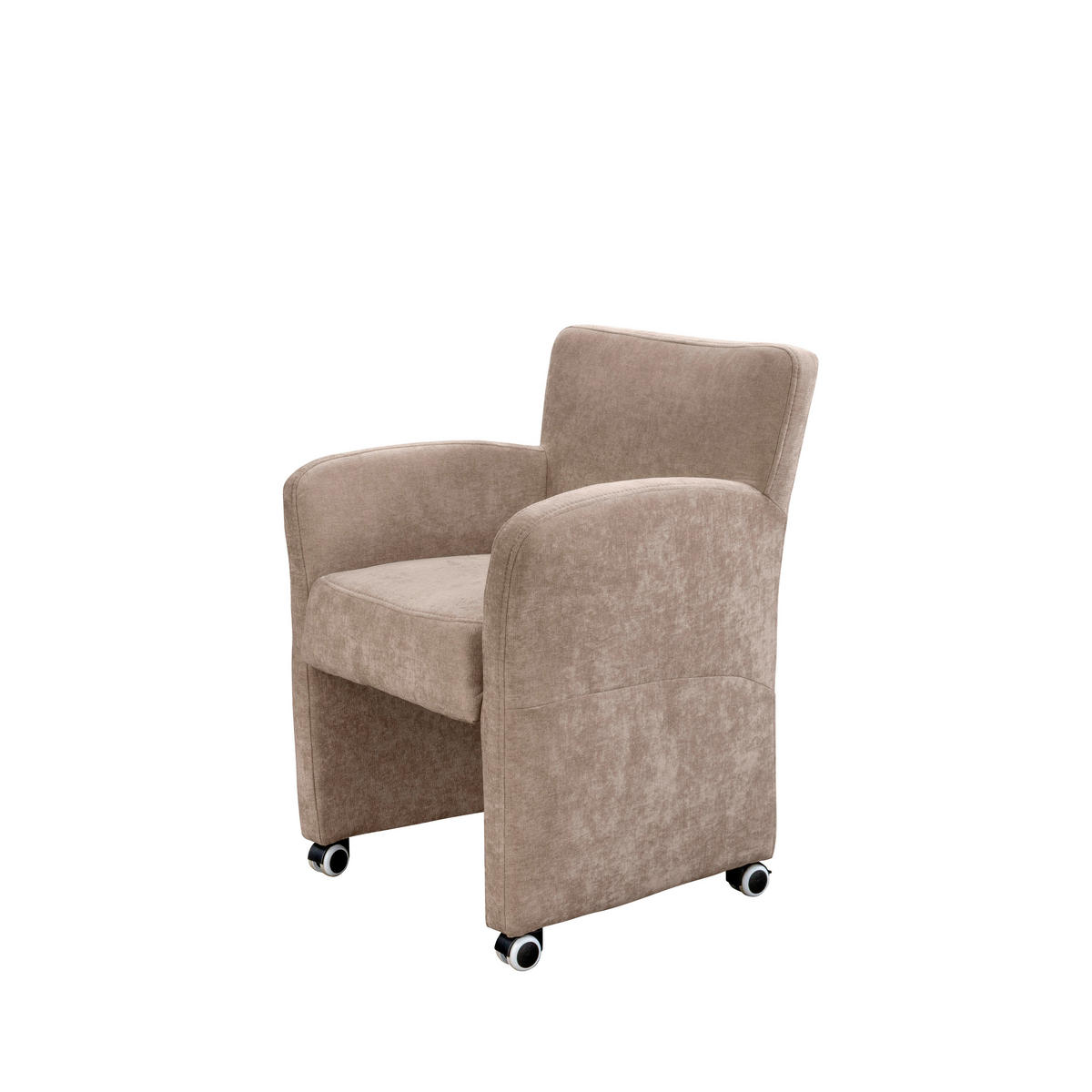 STOLICA S NASLONOM ZA RUKE  bež  drvo, tekstil, drvni materijal      - bež, Moderno, drvni materijal/drvo (65/85/66cm) - Livetastic